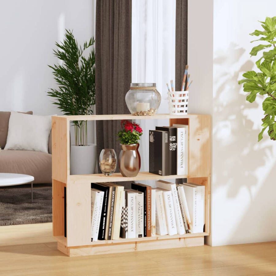 ForYou Prolenta Premium Boekenkast kamerscherm 80x25x70 cm massief grenenhout