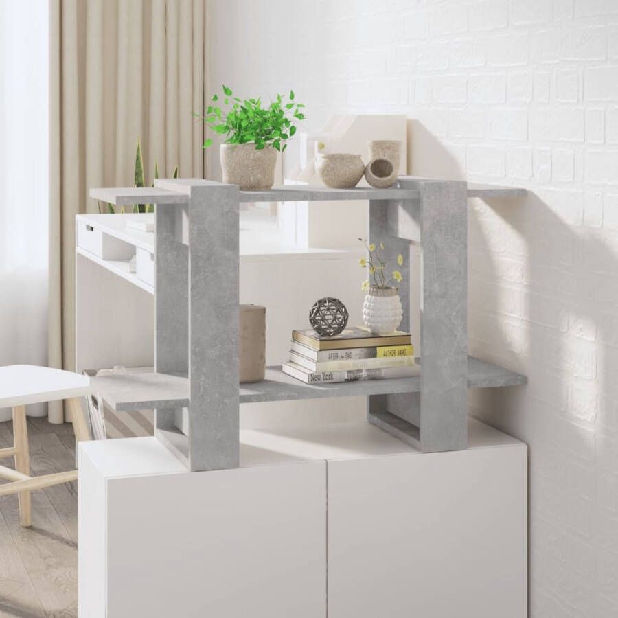 ForYou Prolenta Premium Boekenkast kamerscherm 80x30x51 cm betongrijs