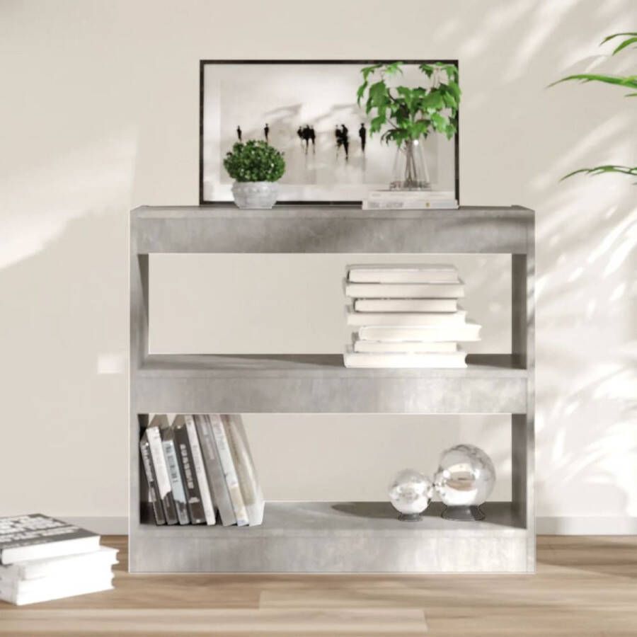 ForYou Prolenta Premium Boekenkast kamerscherm 80x30x72 cm betongrijs