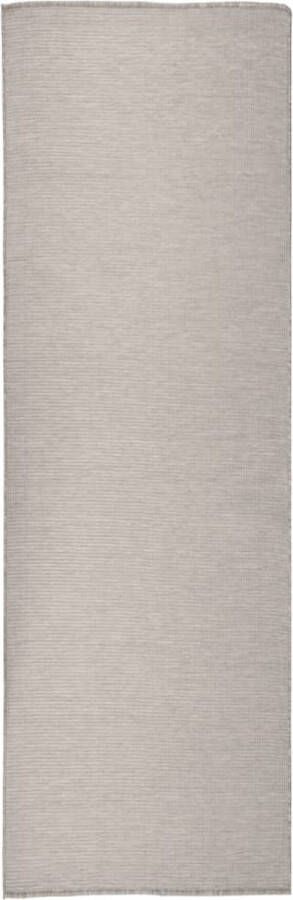 ForYou Prolenta Premium Buitenkleed platgeweven 80x250 cm taupe