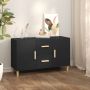 ForYou Prolenta Premium Dressoir 100x36x60 cm bewerkt hout zwart - Thumbnail 1