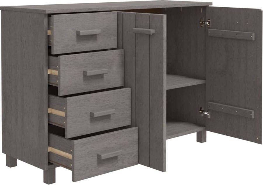 ForYou Prolenta Premium Dressoir 113x40x80 cm massief grenenhout lichtgrijs