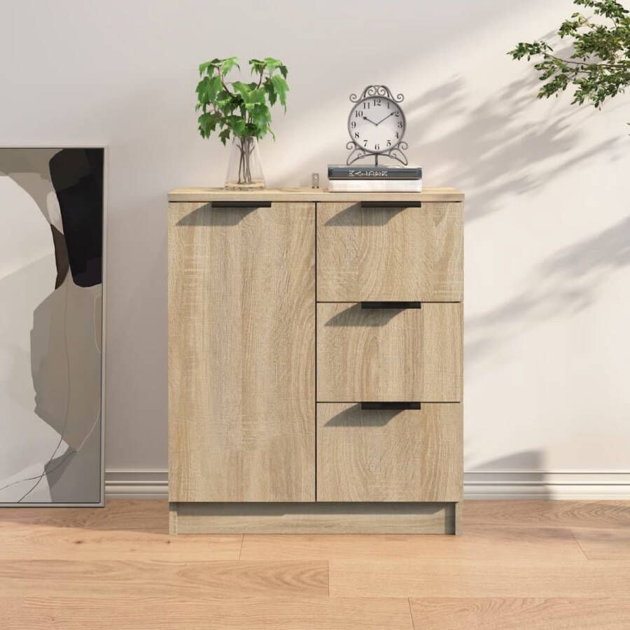 ForYou Prolenta Premium Dressoir 60x30x70 cm bewerkt hout sonoma eikenkleurig