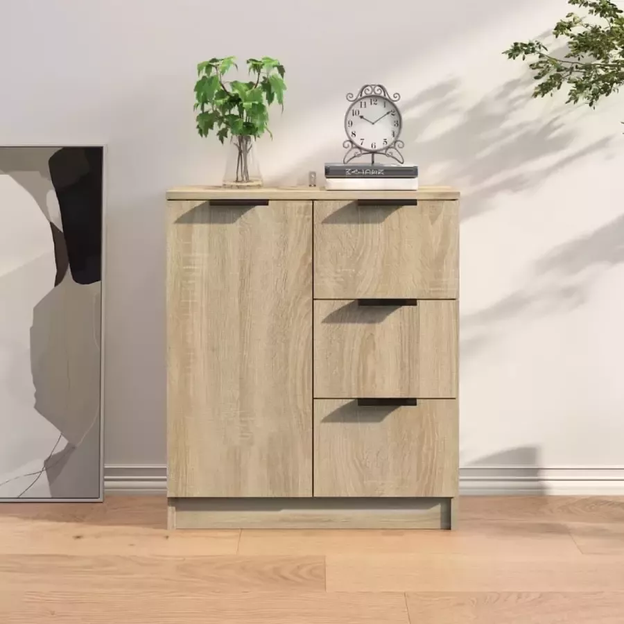 ForYou Prolenta Premium Dressoir 60x30x70 cm bewerkt hout sonoma eikenkleurig