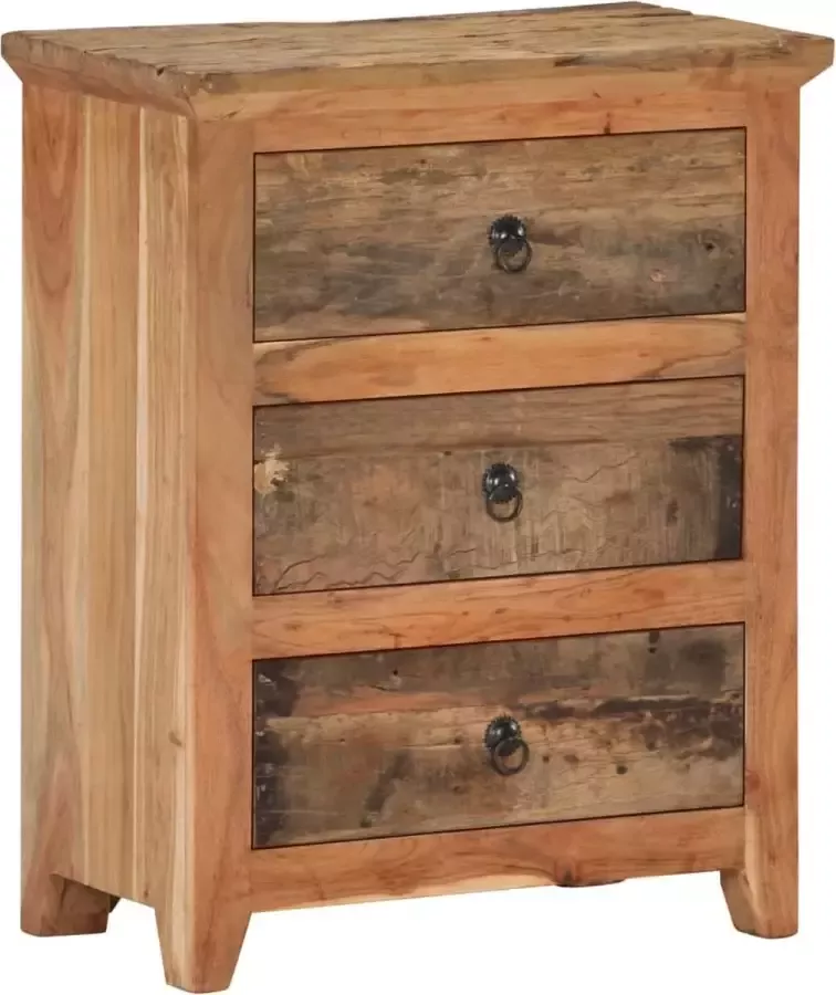 ForYou Prolenta Premium Dressoir 60x33x75 cm massief acaciahout en gerecycled hout