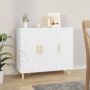 ForYou Prolenta Premium Dressoir 90x34x80 cm bewerkt hout wit - Thumbnail 2