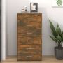 ForYou Prolenta Premium Dressoir met 6 lades 50x34x96 cm bewerkt hout gerookt eiken - Thumbnail 2