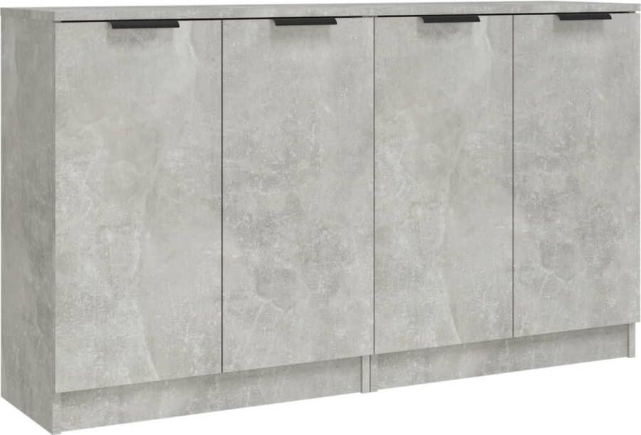 ForYou Prolenta Premium Dressoirs 2 st 60x30x70 cm bewerkt hout betongrijs
