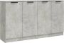ForYou Prolenta Premium Dressoirs 2 st 60x30x70 cm bewerkt hout betongrijs - Thumbnail 2