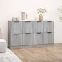 ForYou Prolenta Premium Dressoirs 2 st 60x30x70 cm bewerkt hout grijs sonoma eikenkleur - Thumbnail 4