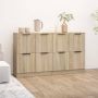 ForYou Prolenta Premium Dressoirs 2 st 60x30x70 cm bewerkt hout sonoma eikenkleurig - Thumbnail 3