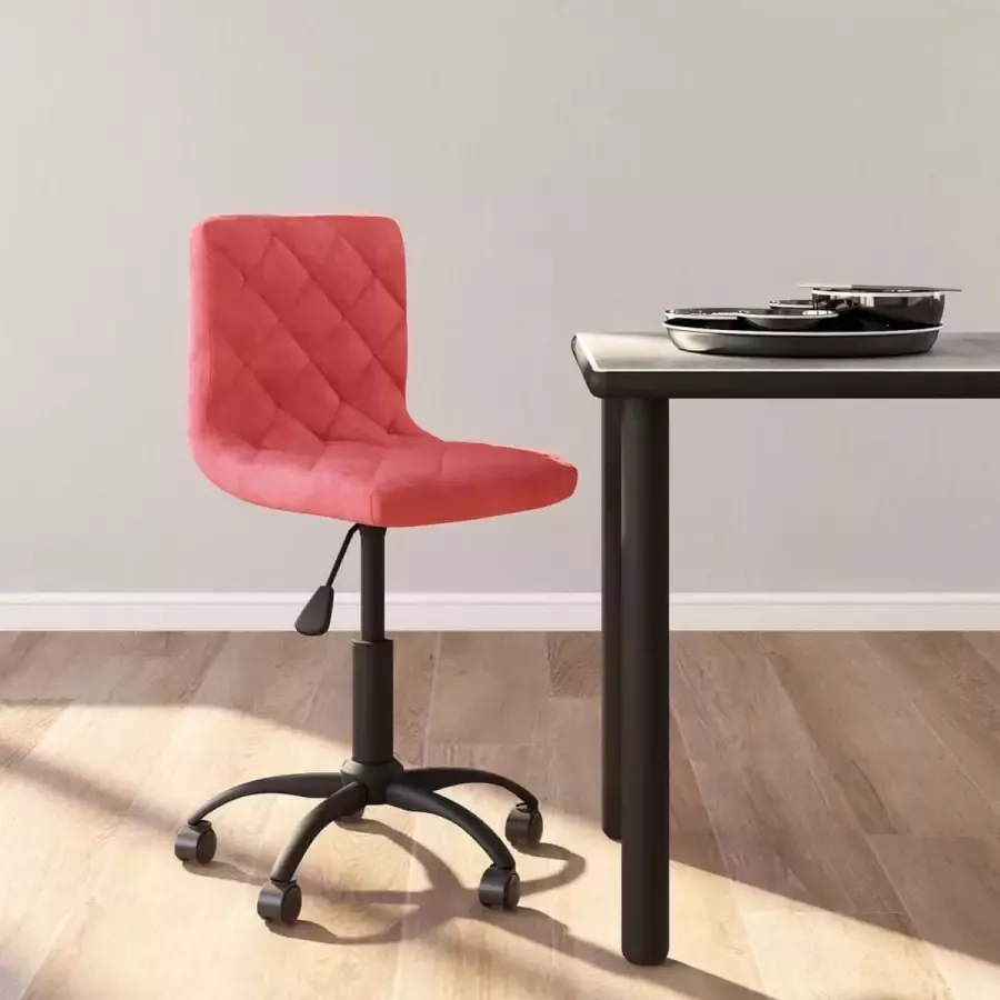 ForYou Prolenta Premium Eetkamerstoel draaibaar fluweel roze - Foto 5