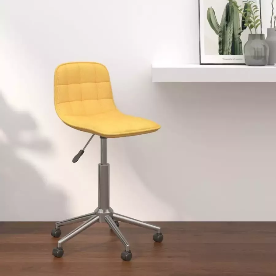 ForYou Prolenta Premium Eetkamerstoel draaibaar stof geel - Foto 6