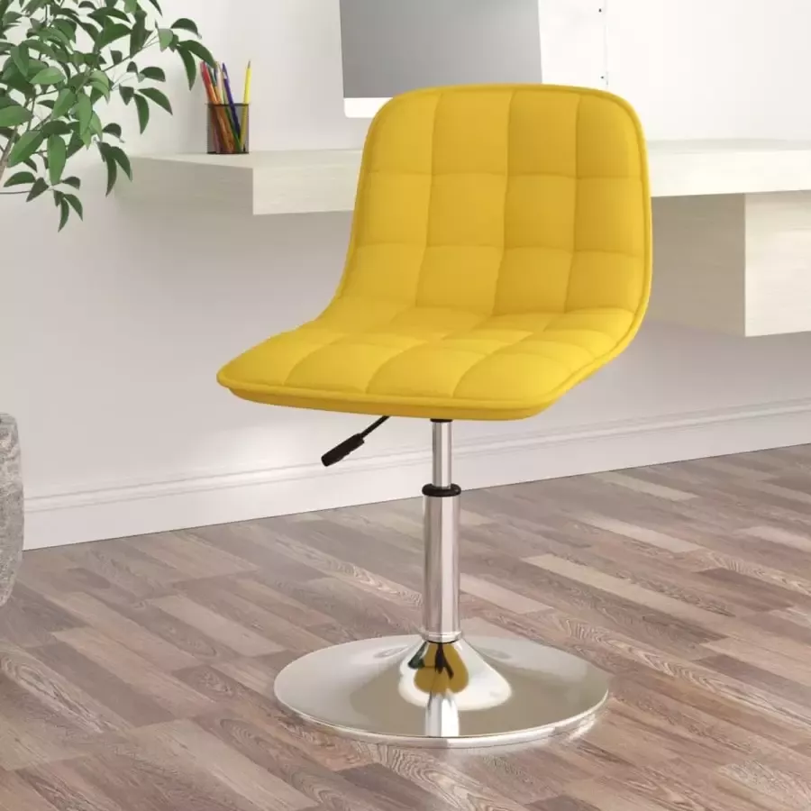 ForYou Prolenta Premium Eetkamerstoel draaibaar stof mosterdgeel - Foto 2