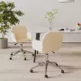 ForYou Prolenta Premium Eetkamerstoelen 2 st draaibaar stof crèmekleurig - Thumbnail 9