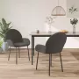 ForYou Prolenta Premium Eetkamerstoelen 2 st fluweel donkergrijs - Thumbnail 14