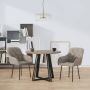 ForYou Prolenta Premium Eetkamerstoelen 2 st fluweel lichtgrijs - Thumbnail 15