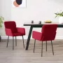 ForYou Prolenta Premium Eetkamerstoelen 2 st fluweel wijnrood - Thumbnail 9