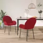 ForYou Prolenta Premium Eetkamerstoelen 2 st fluweel wijnrood - Thumbnail 6