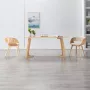 ForYou Prolenta Premium Eetkamerstoelen 2 st gebogen hout en kunstleer crème - Thumbnail 5