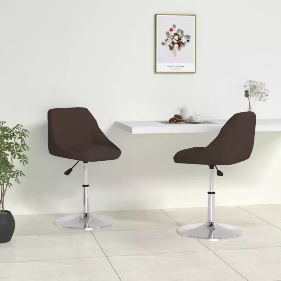 ForYou Prolenta Premium Eetkamerstoelen 2 st kunstleer bruin - Foto 5