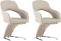 ForYou Prolenta Premium Eetkamerstoelen 2 st kunstleer cappuccino - Thumbnail 2