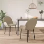 ForYou Prolenta Premium Eetkamerstoelen 2 st kunstleer cappuccinokleurig - Thumbnail 2