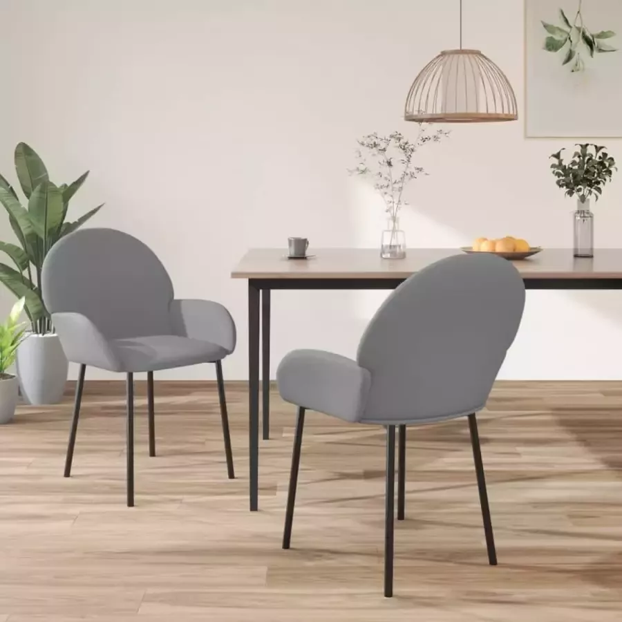 ForYou Prolenta Premium Eetkamerstoelen 2 st kunstleer grijs - Foto 3