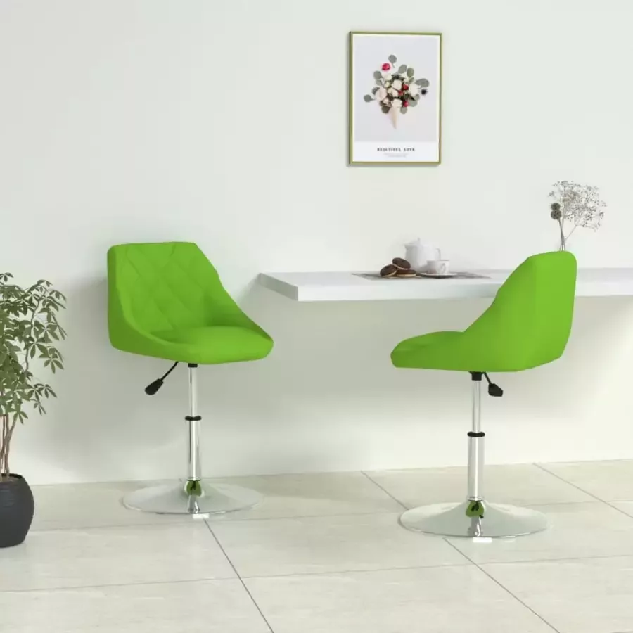 ForYou Prolenta Premium Eetkamerstoelen 2 st kunstleer groen
