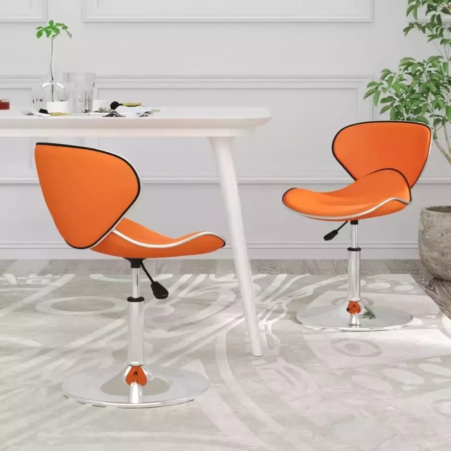 ForYou Prolenta Premium Eetkamerstoelen 2 st kunstleer oranje - Foto 3