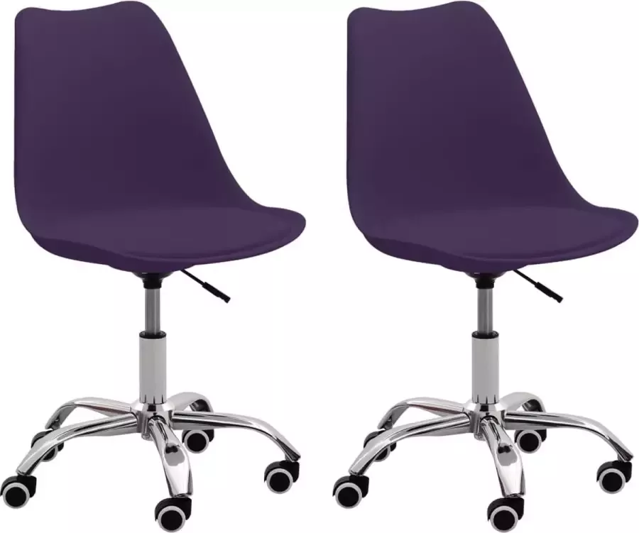 ForYou Prolenta Premium Eetkamerstoelen 2 st kunstleer paars - Foto 4