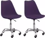 ForYou Prolenta Premium Eetkamerstoelen 2 st kunstleer paars - Thumbnail 2