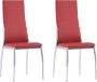 ForYou Prolenta Premium Eetkamerstoelen 2 st kunstleer rood - Thumbnail 4