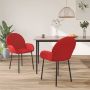 ForYou Prolenta Premium Eetkamerstoelen 2 st kunstleer wijnrood - Thumbnail 4