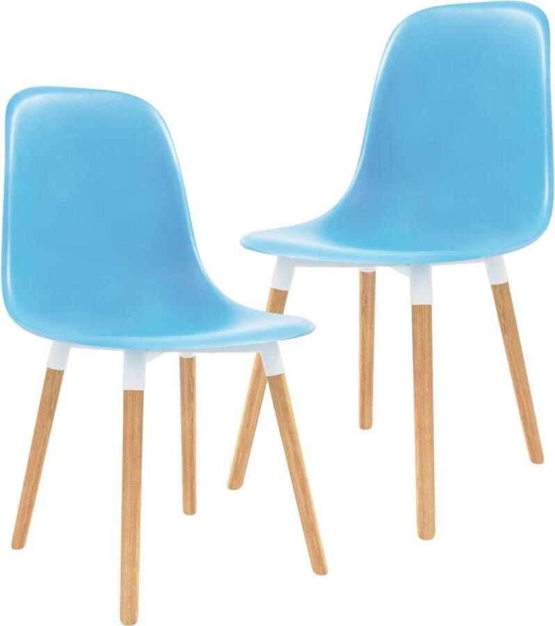 ForYou Prolenta Premium Eetkamerstoelen 2 st kunststof blauw