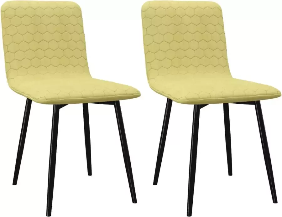 ForYou Prolenta Premium Eetkamerstoelen 2 st stof groen - Foto 10