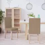 Prolenta Premium Eetkamerstoelen 2 st stof taupe - Thumbnail 5