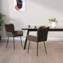 Prolenta Premium Eetkamerstoelen 2 st stof taupe - Thumbnail 12