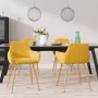 ForYou Prolenta Premium Eetkamerstoelen 4 st fluweel geel - Thumbnail 8