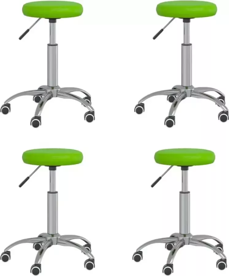 ForYou Prolenta Premium Eetkamerstoelen 4 st kunstleer groen - Foto 2