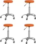 ForYou Prolenta Premium Eetkamerstoelen 4 st kunstleer oranje - Thumbnail 3