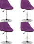 ForYou Prolenta Premium Eetkamerstoelen 4 st kunstleer paars - Thumbnail 2