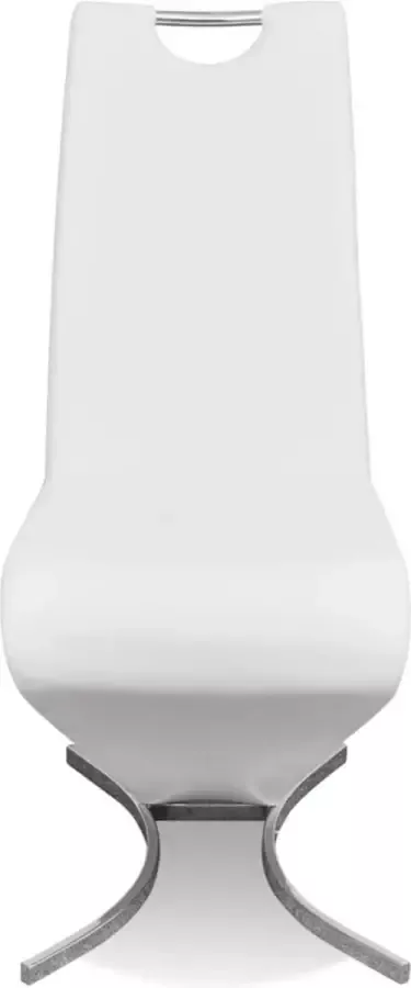 ForYou Prolenta Premium Eetkamerstoelen 4 st kunstleer wit - Foto 8