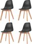 ForYou Prolenta Premium Eetkamerstoelen 4 st kunststof zwart - Thumbnail 2