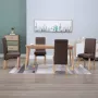 ForYou Prolenta Premium Eetkamerstoelen 4 st stof bruin - Thumbnail 2