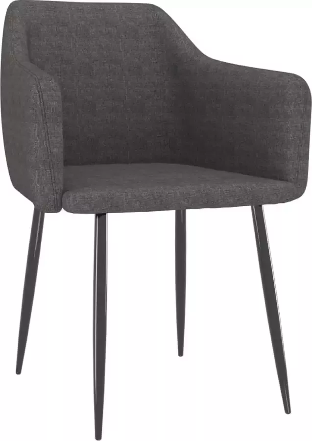 ForYou Prolenta Premium Eetkamerstoelen 4 st stof donkergrijs