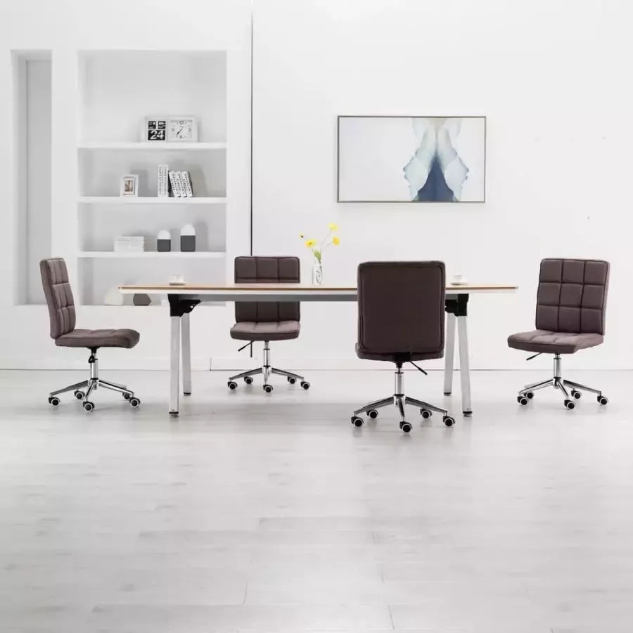 ForYou Prolenta Premium Eetkamerstoelen 4 st stof taupe