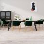 ForYou Prolenta Premium Eetkamerstoelen 6 st fluweel donkergroen - Thumbnail 3