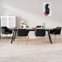 ForYou Prolenta Premium Eetkamerstoelen 6 st fluweel zwart - Thumbnail 2