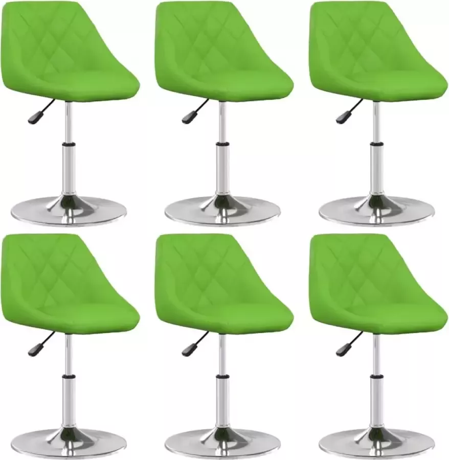 ForYou Prolenta Premium Eetkamerstoelen 6 st kunstleer groen